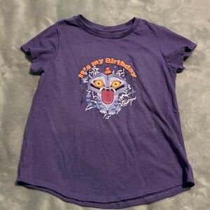 Purple K-Pop Demon Hunter Derpy "It's My Birthday" Kids Graphic Tee